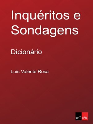 cover image of Inquéritos e Sondagens--Dicionário